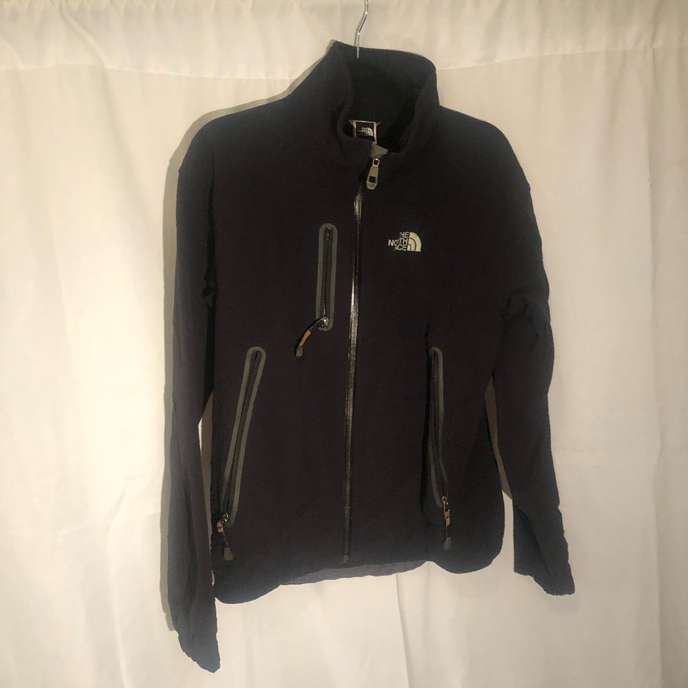 Men's North Face small technical jacket in black